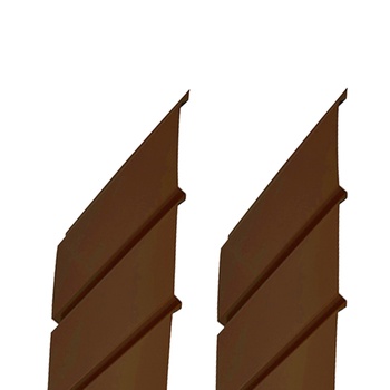 Аквасистем Софит металлический сплошной 2,4 х 0,303 (0,73м2) (RAL 8017 - шоколадно-коричневый)