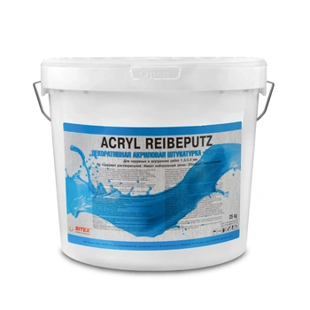 Bitex Акриловая штукатурка "Короед" Acryl Reibeputz 2,0 mm Base1 (ведро 25кг)