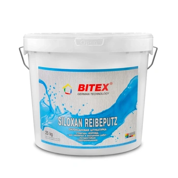 Bitex Силоксановая штукатурка "Короед" Siloxan Reibeputz 2,0 mm Base1 (ведро 25кг)